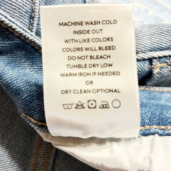 New With Tags MoCo14W Women's High Rise Wide Leg Jeans Raw Hem Tummy Control - Picture 4 of 14